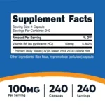 NTC_VitaminB6_100MG_240CAP_Front