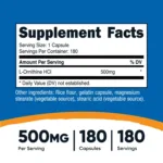 NTC_L-Ornithine_500MG_180CAP_Front